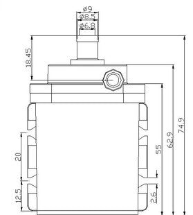 ZC-T40 12V DC Mini Brushless Magnetic Water Pump( High Temp 100degree) w/Thread