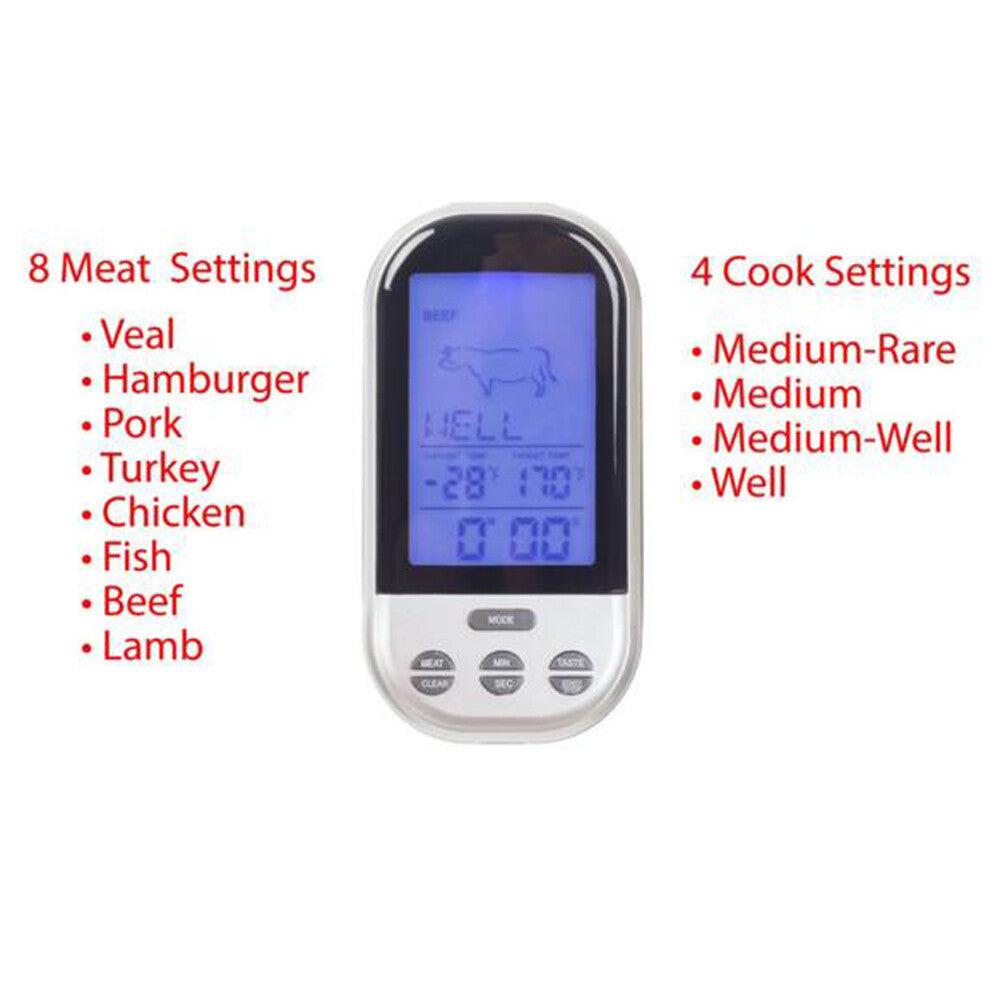 Wireless BBQ Thermometer Electronic Thermometer Kitchen Food Thermometer