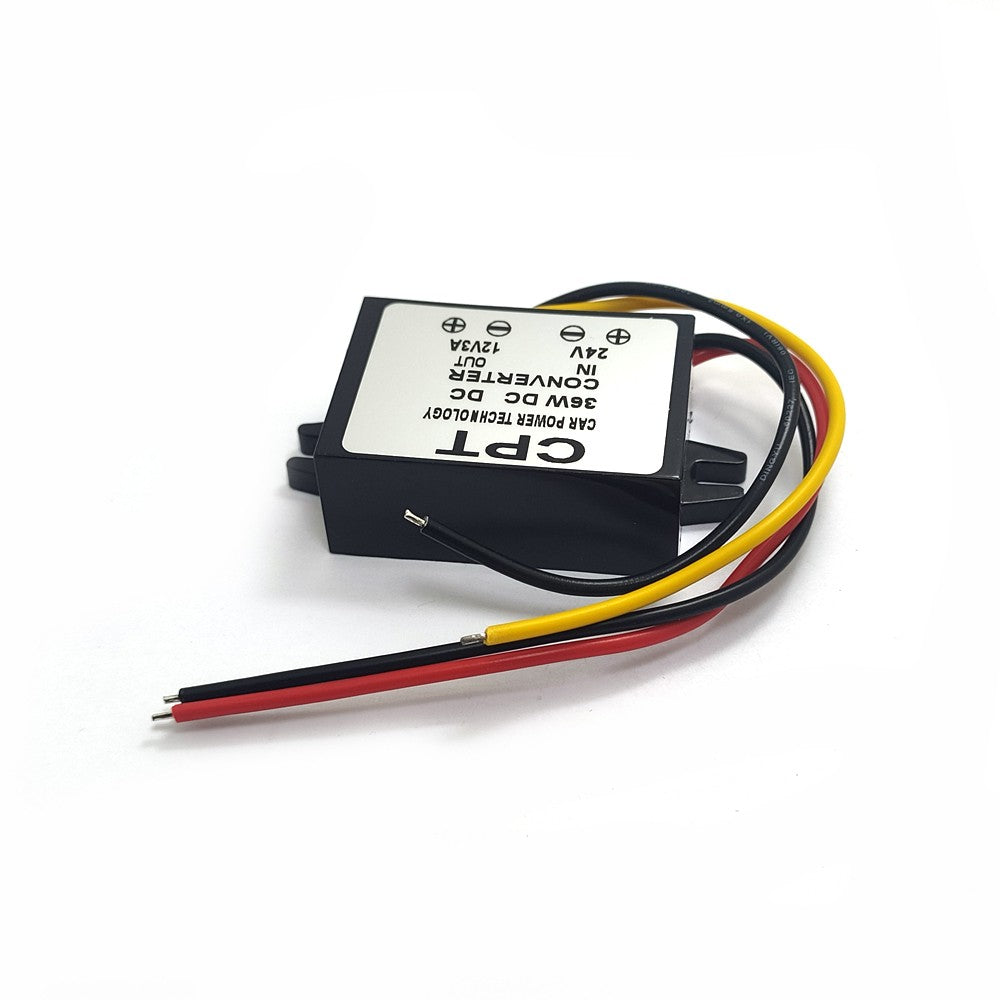 36W Step-down Power Adapter DC24V to DC12V3A Car Power Converter