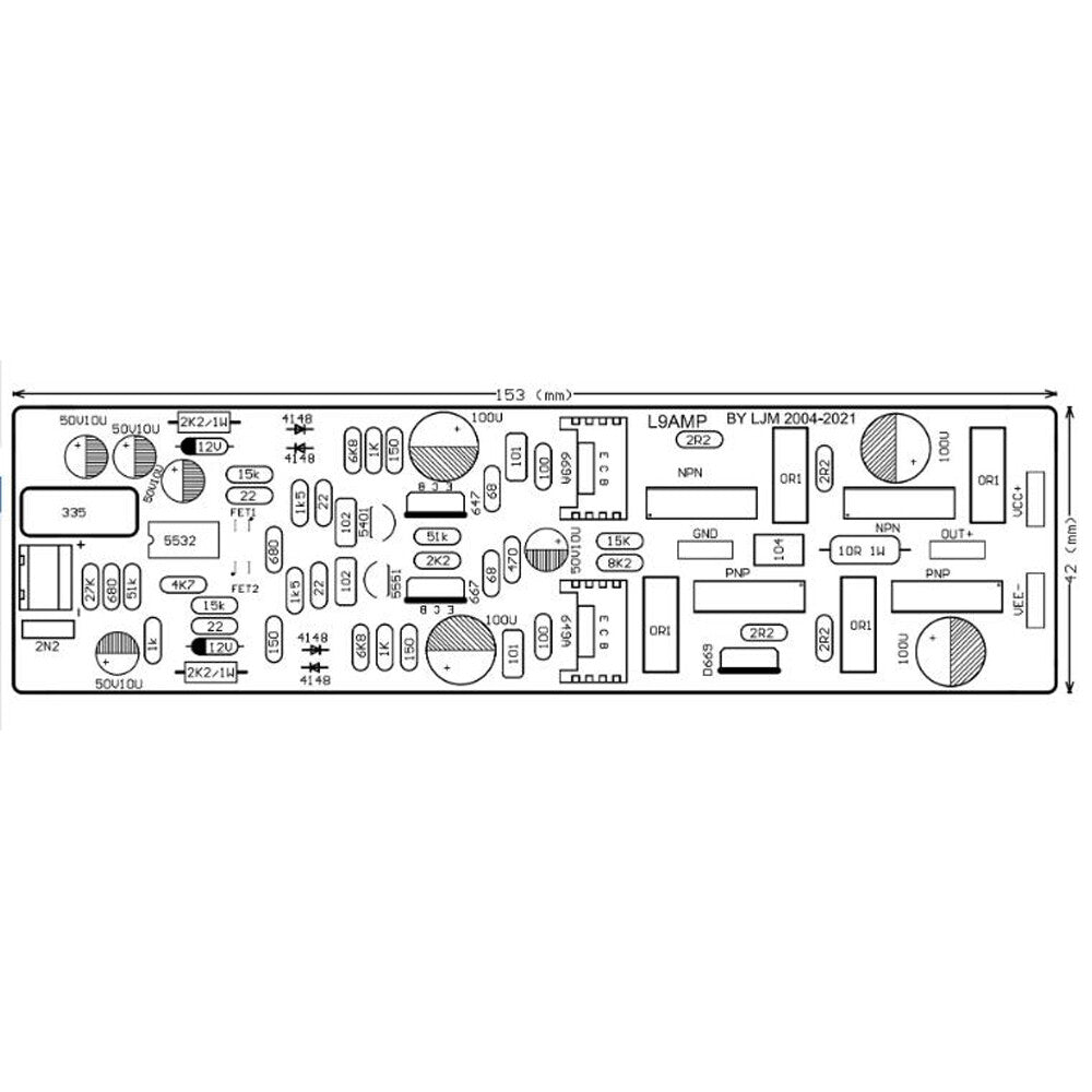 Accuphase E405 Modified Front and Rear Merge Power Amplifier Board