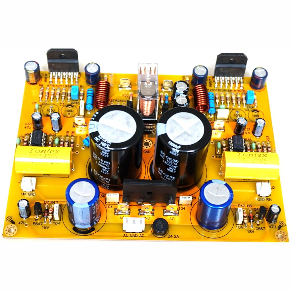 2 Channel HIFI LM3886 amplifier board with LM4562 Op Amp