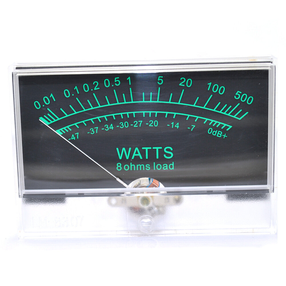 H-10050 Panel Meters Black And Green Background VU(DC 500uA) Audio Equipment Use