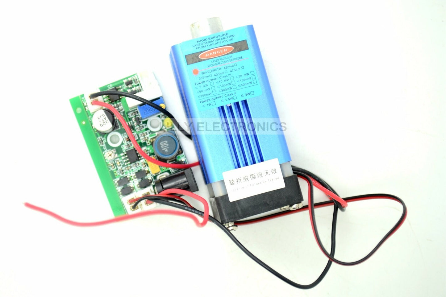 445nm 447nm 450nm 1.6W-2.0W Blue Laser Dot Module 12V+ TTL+ Fan Cooling