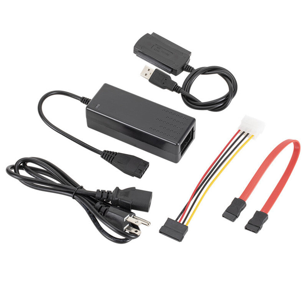 USB TO IDE/SATA Computer Hard Drive USB To Serial/Parallel Port w/Power Supply