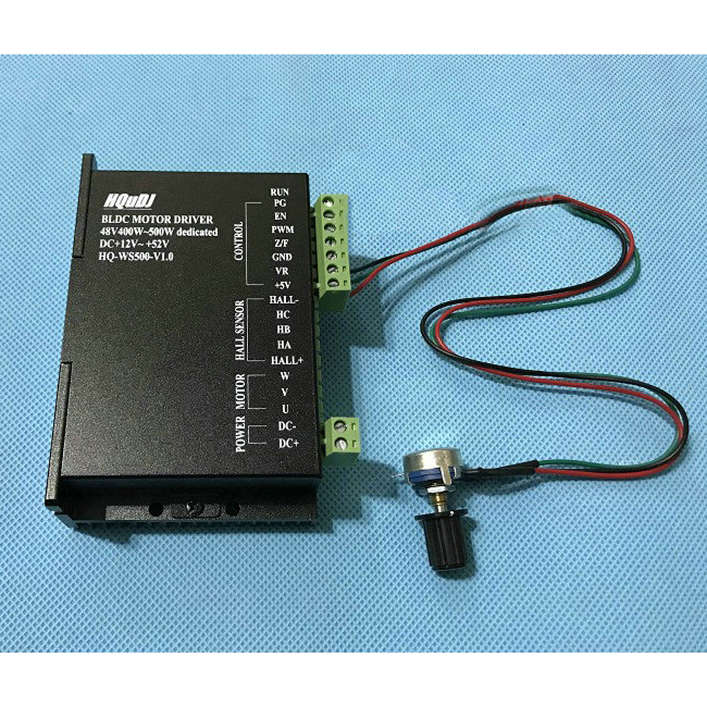 ER11 ER16 48V Brushless Spindle 400W 1200RPM WS5760-48 Closed Loop Drive WS500X