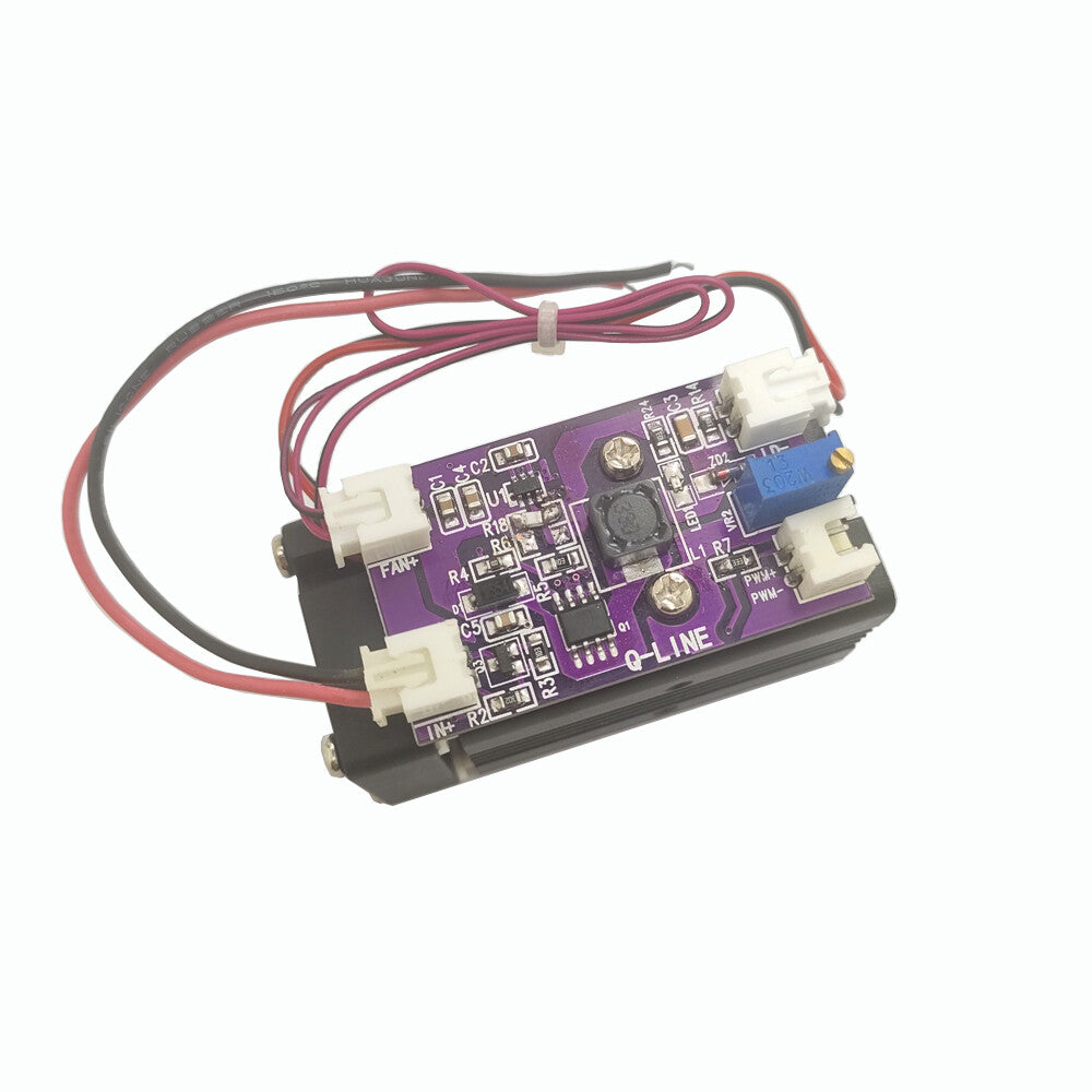532nm 100mw Dot Laser Module 12V with Fan Cooling TTL 0-30KHZ Long-time Working