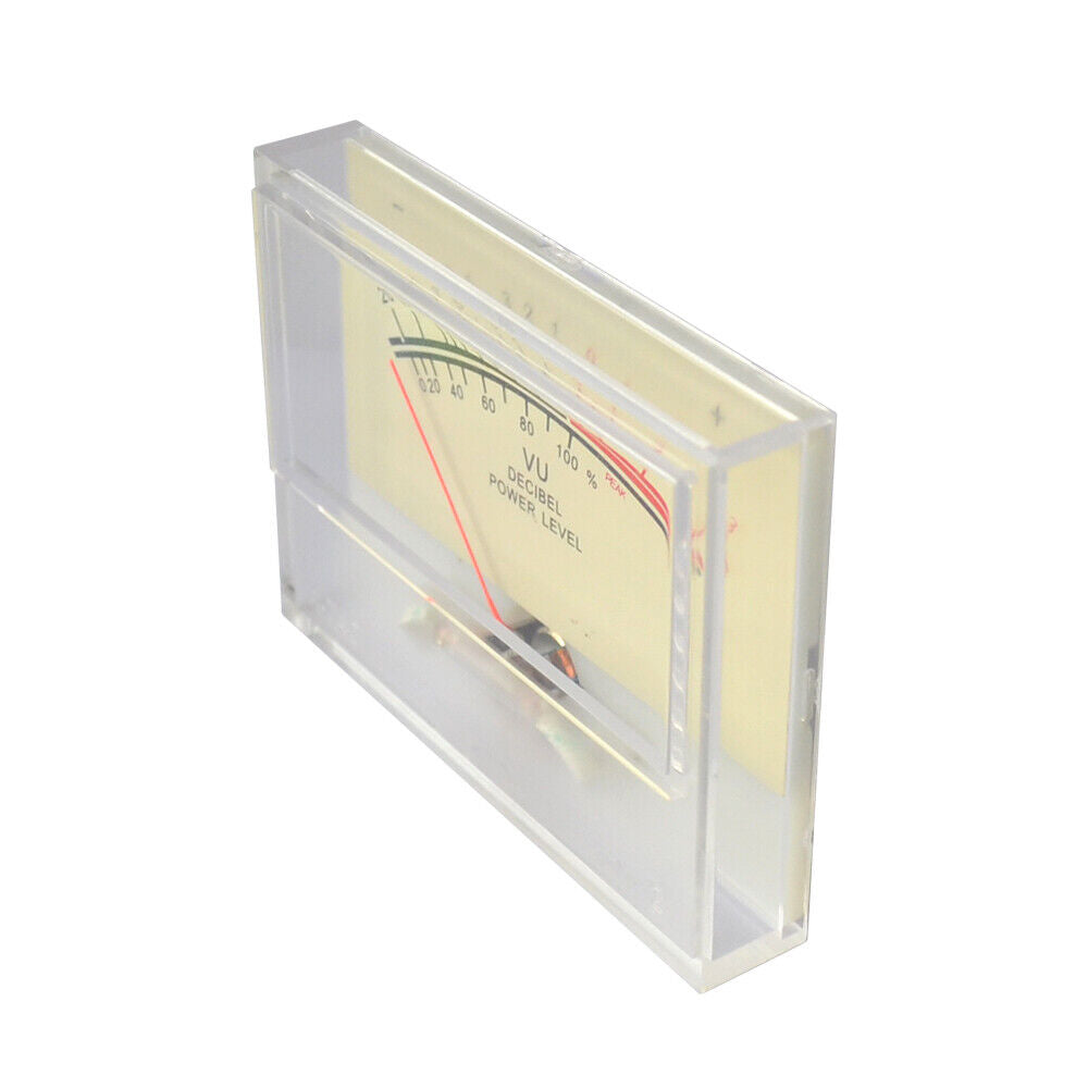 1pc SD-740 Panel VU Meter 510uA 650Omega 80x60mm 12V Amber Lamp