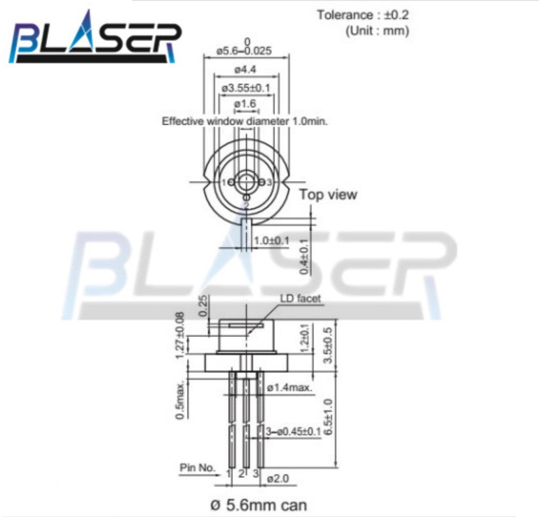 808nm 100MW 5.6mm Single Transverse Mode IR LASER DIODE Laser Diode LD DIY NEW
