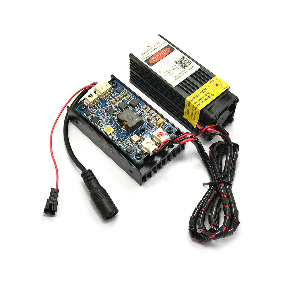 445nm 3W 5.5W Laser Module High Power PMW for Engraving Machine with Heatsink