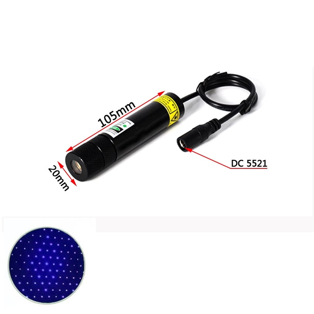 450nm 80mW 3V-5V Dot Line Cross Gypsophila Green Laser Module Woodworking Stone Cutting Equipment Positioning