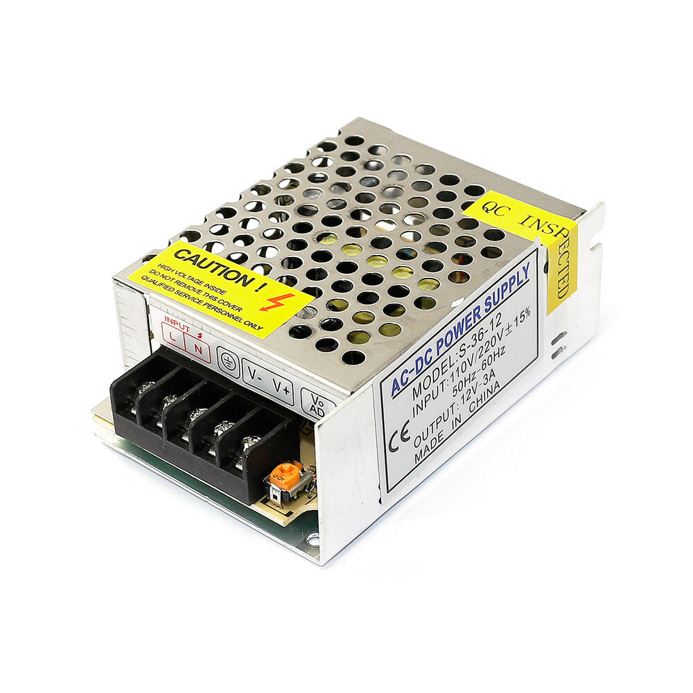 12V DC 3A Regulated Switching Power Supply AC110-240V