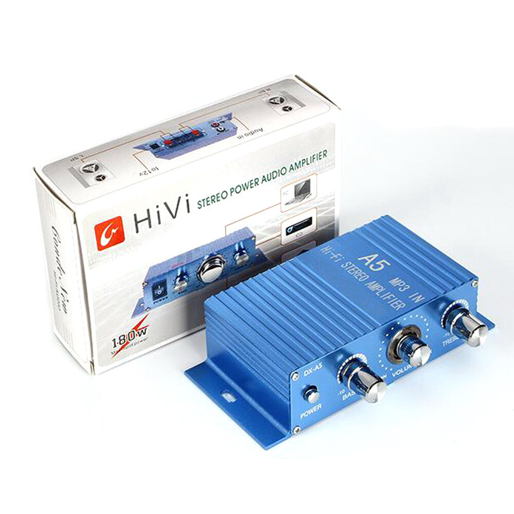 HIFI DC12V Power Amplifier 2.0 Channel Car Computer Speaker DIY Power Amplifier