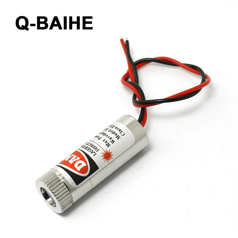 New 650nm 5mW Red Laser Dot Line Cross Diode Module 12x35mm w/ Cap & Driver in