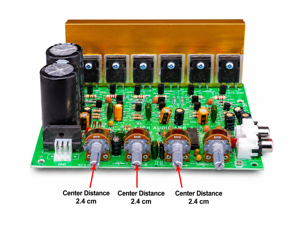 300W 2.1 Channel Subwoofer Power Amplifier Board – 2×100W + 120W DIY Audio Amp