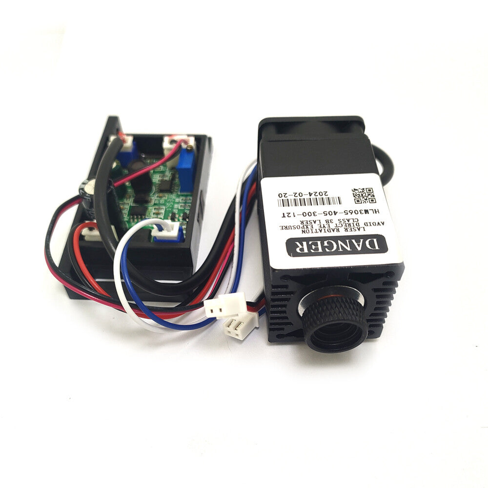 12V 405nm 300mw Violet/Purple Laser Diode Dot Module for UV Curing 3D Printing