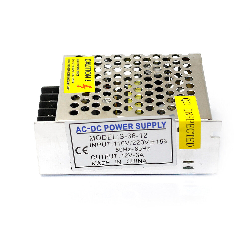 12V DC 3A Regulated Switching Power Supply AC110-240V
