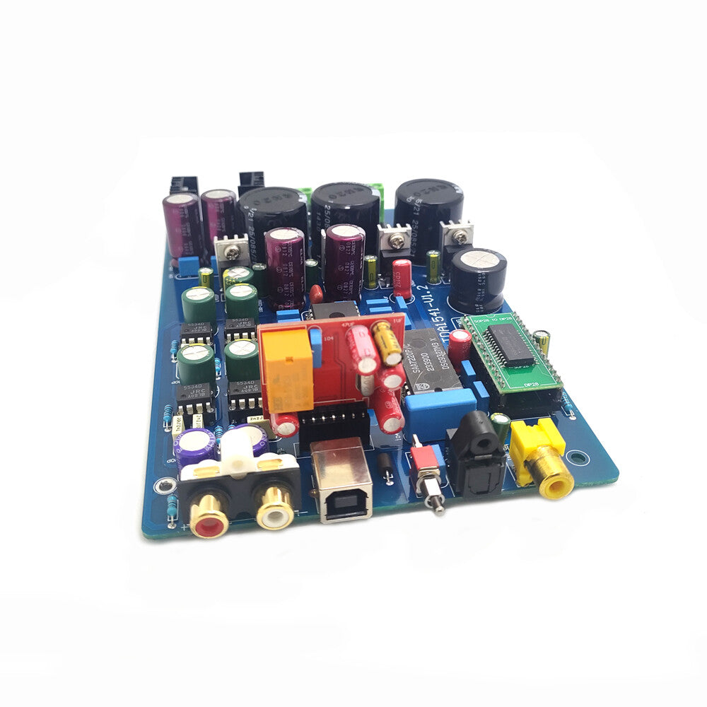 TDA1541+SAA7220+CS8412+NE5534 Fiber Coaxial PCM2704 DAC Board AC15-0-15V 10W