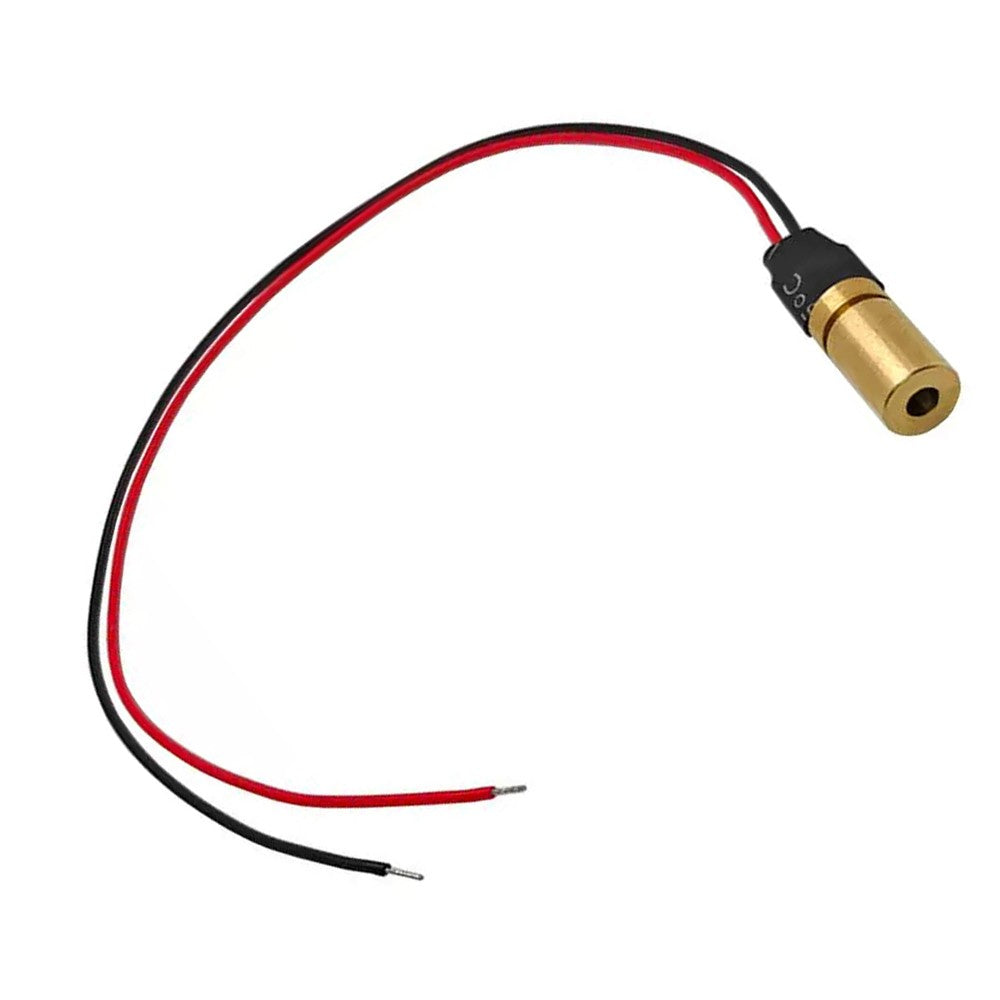 6×12mm 650nm Red Dot Laser Module | 0.4mW 1mW 5mW 10mW Industrial Laser Emitter for Dot Positioning & Alignment