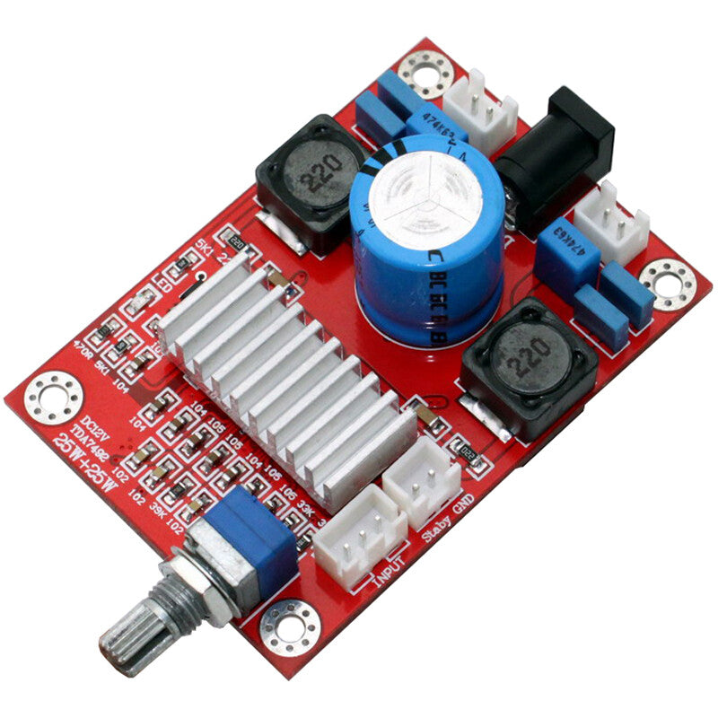New TDA7492 12V Power Amplifier Board 25W+25W