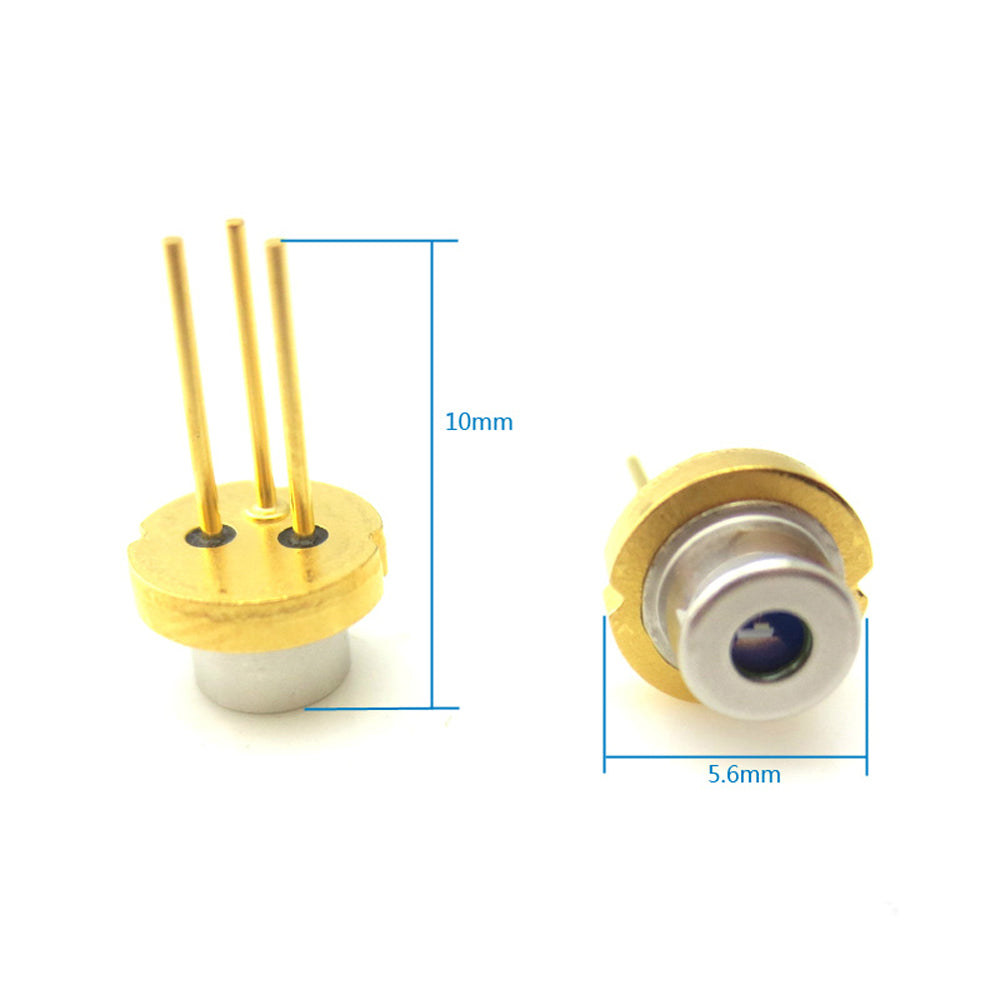 405nm 155mW Single Mode Blue Violet Laser Diode, TO-18 φ5.6mm Laser Light Source with PD Monitor Photodiode