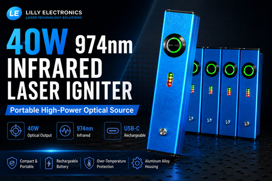 40W 974nm Infrared Laser Igniter: Portable High-Power Optical Source Demonstration
