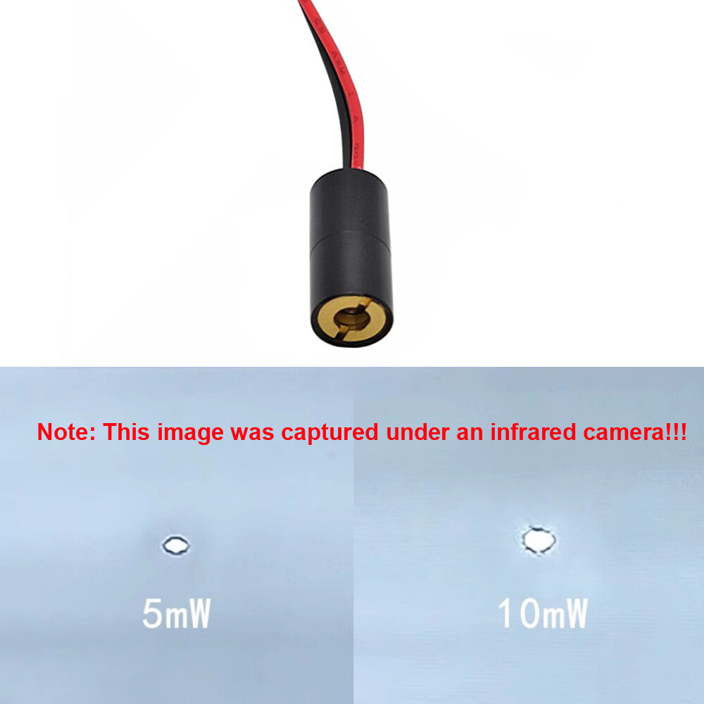 8X17mm 780nm 5mW 10mW Adjustable Infrared Invisible Light Laser Radium Spotlight