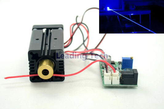 445nm 450nm 500mw High Power Blue LasersDot Diode Module 12V w/TTL & AC Adapter