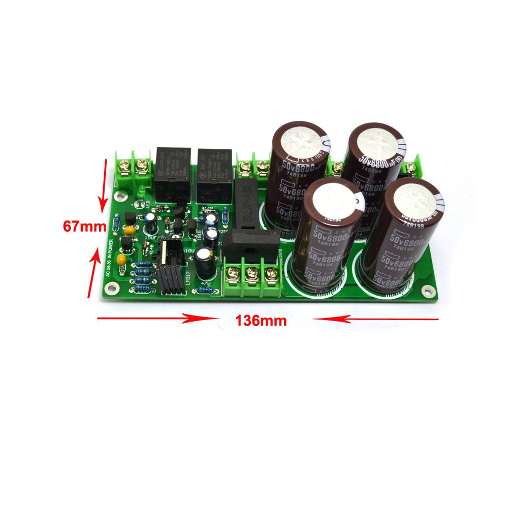 Rectifier Filter Power Board With Speaker Protection With Status Indicator LED