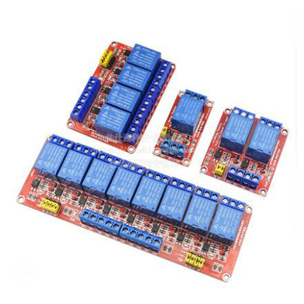 1/2/4/6/8 Relay 5V/12V/24V With Optocoupler Isolation Support High And Low Level