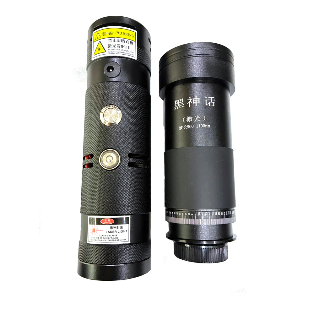Professional 120W Laser Igniter with 50x Handheld Laser Beam Expander Pump Source Condenser Lens