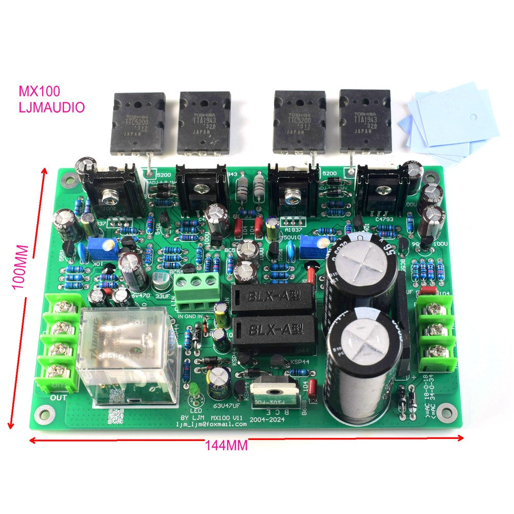 MX100 Amplifier Dual Channel Integrated Board with Speaker Protection