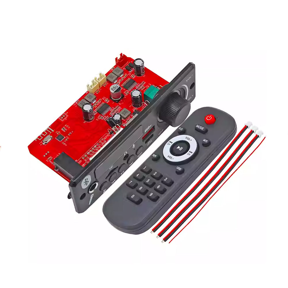 2x80W 12V Dual Channel Bluetooth Digital Amp Board w/ Hands-Free Mute Function