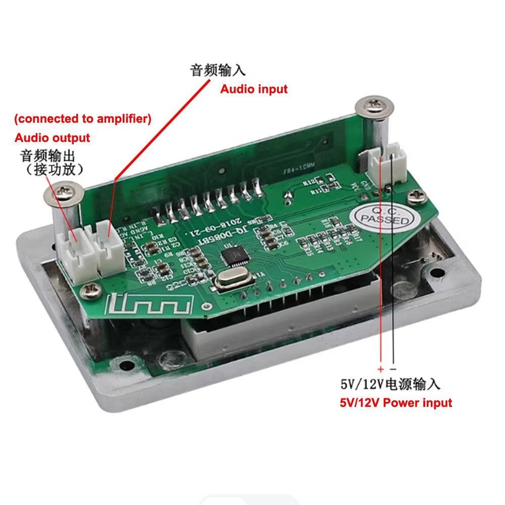 USB FM Radio MP3 Decoder Board Car MP3 Player Integrated Remote Control Board