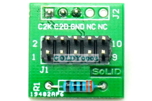 10-Pin JTAG To 3-Pin Adapter For C2 Programmer