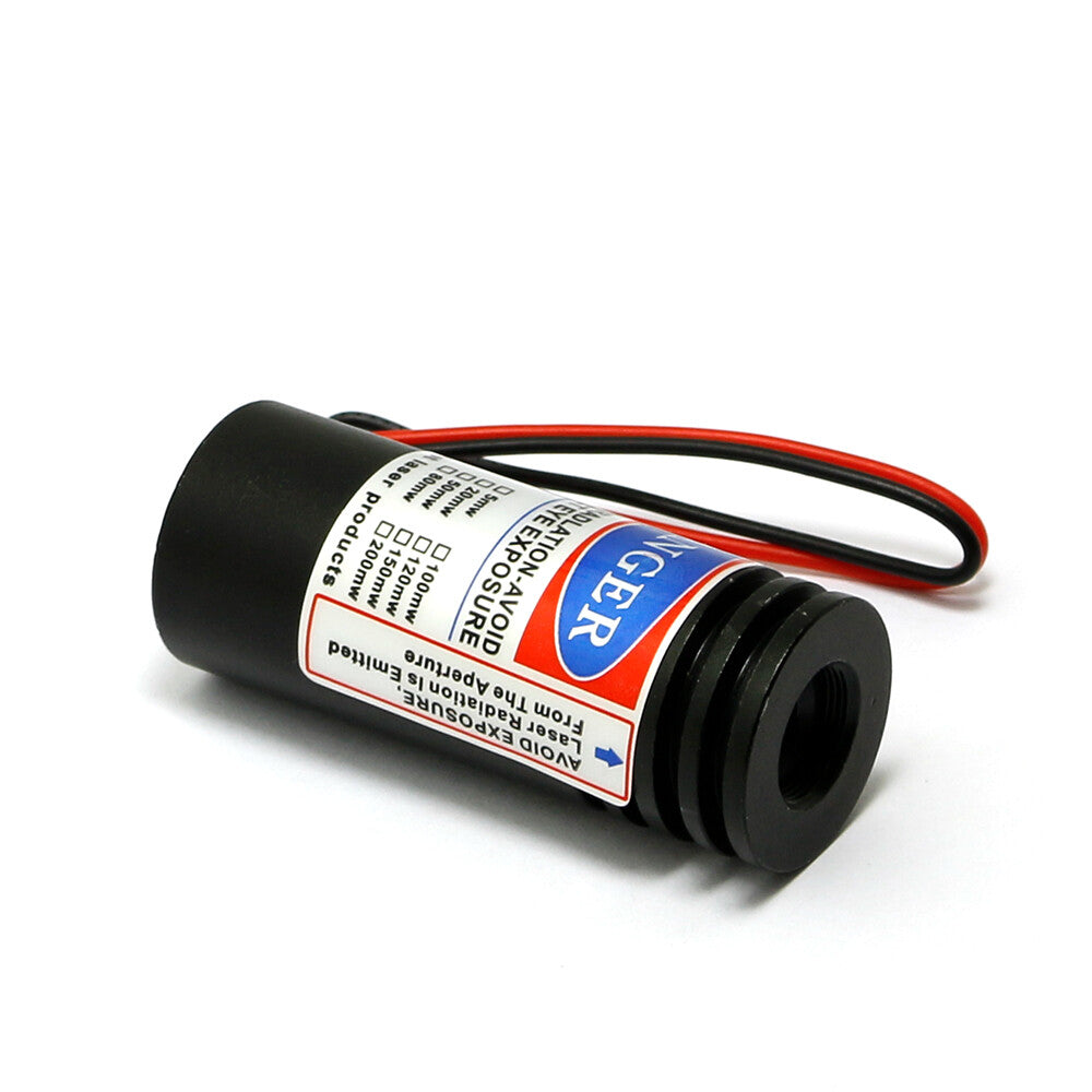 405nm 150mW Violet/Blue Focusable Laser Dot Module 18x45mm with Cable