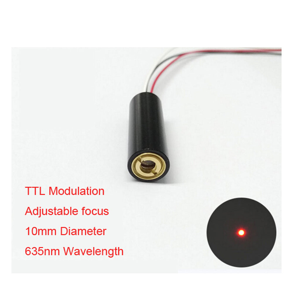 Adjustable Spot 635nm 5mw Adjustable Focus Laser Module With TTL Modulated Laser Module