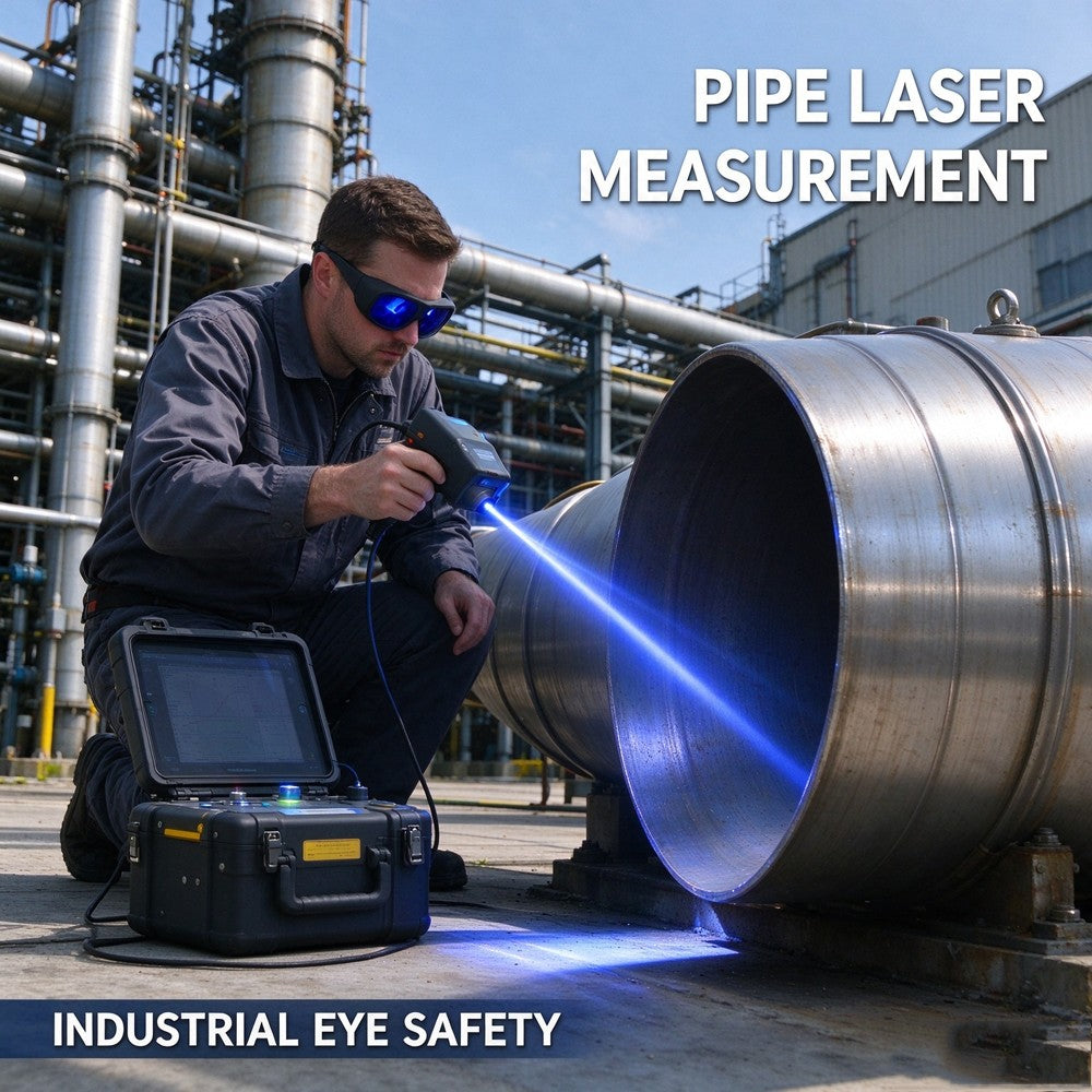 Laser Safety Glasses 585nm 595nm 650nm, OD5+, DIR LB5 LP CE Certified, Red & Yellow Semiconductor Laser Eye Protection, 10% Visible Light Transmittance