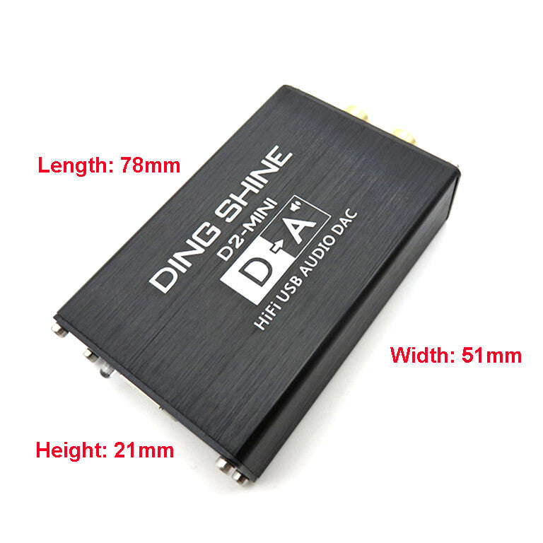 D2-MINI HIFI USB Sound Card DAC Decoder ES9018K2M Non-ES9023 / PCM5102A