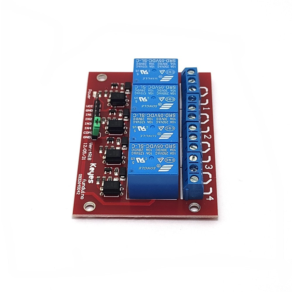 4-Channel Relay Module for Arduino PIC AVR DSP ARM 5V