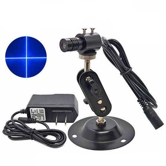 Blue Laser 450nm 1-20mW Adjustable Focus Light Module Locator with Power&Holder