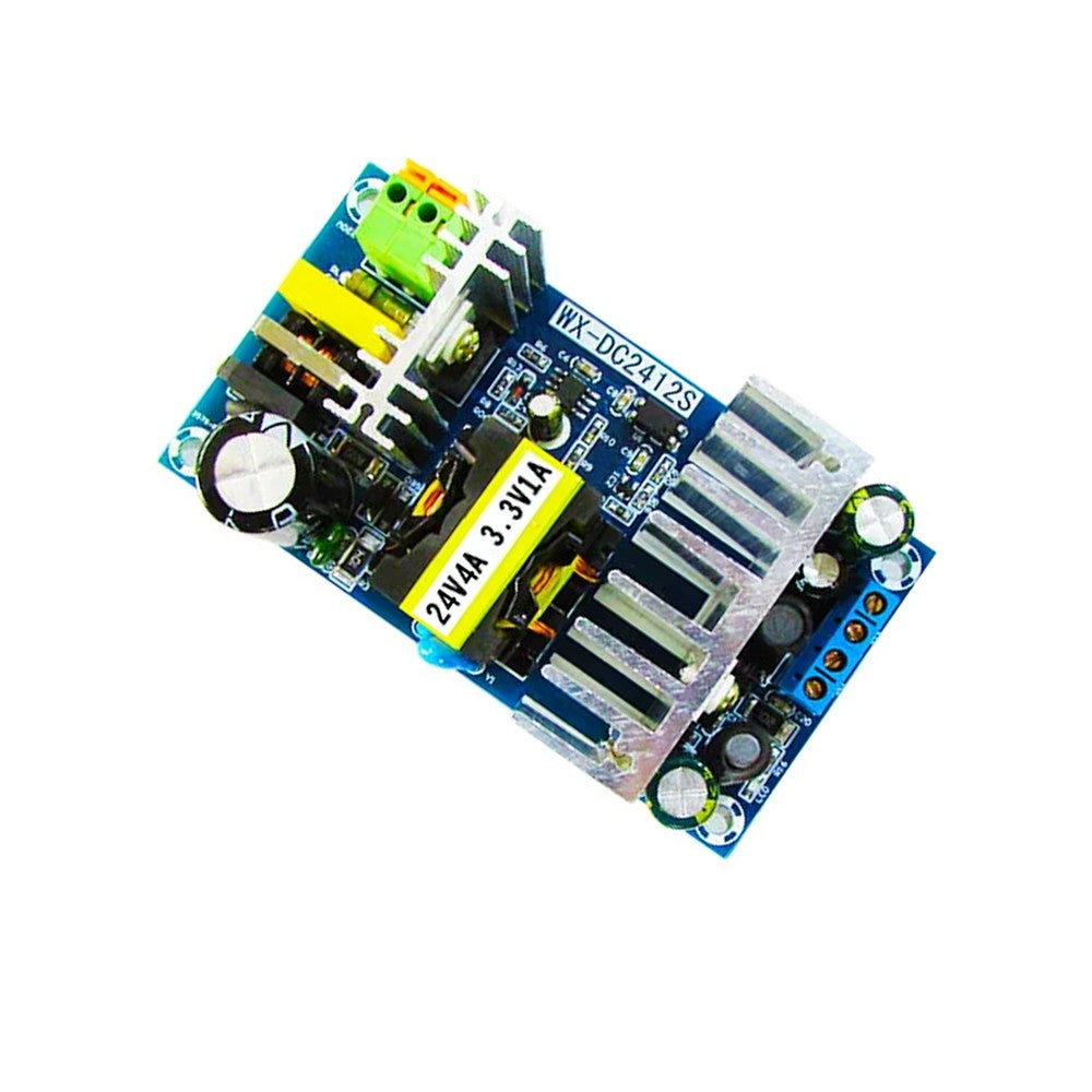 AC-DC Isolated Dual Output Switching Power Supply Bare Board Module 24V 4A & 3.3V 1A, 120W Peak Dual Channel Power Module DC2412S
