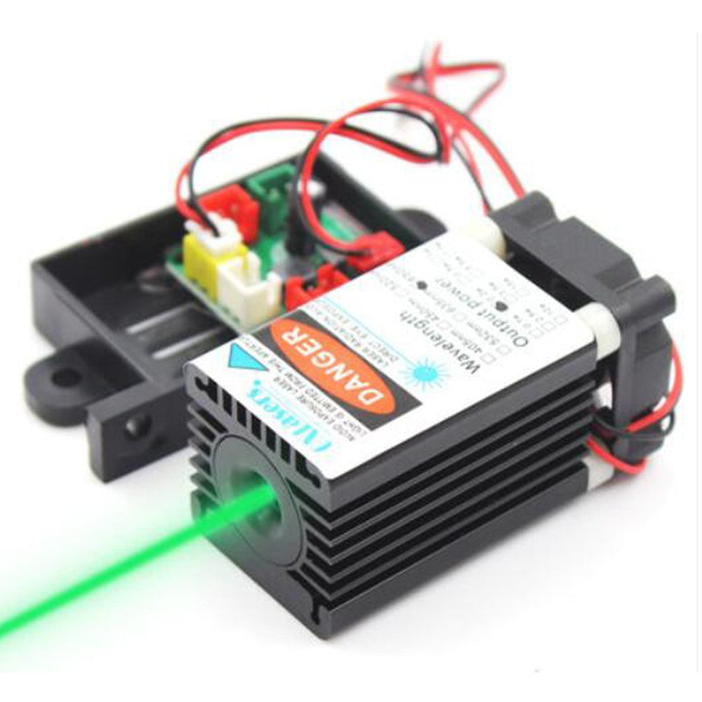 515nm 520nm 80mW 12V Green Laser Diode Module High Power Laser Beam With Fan DIY