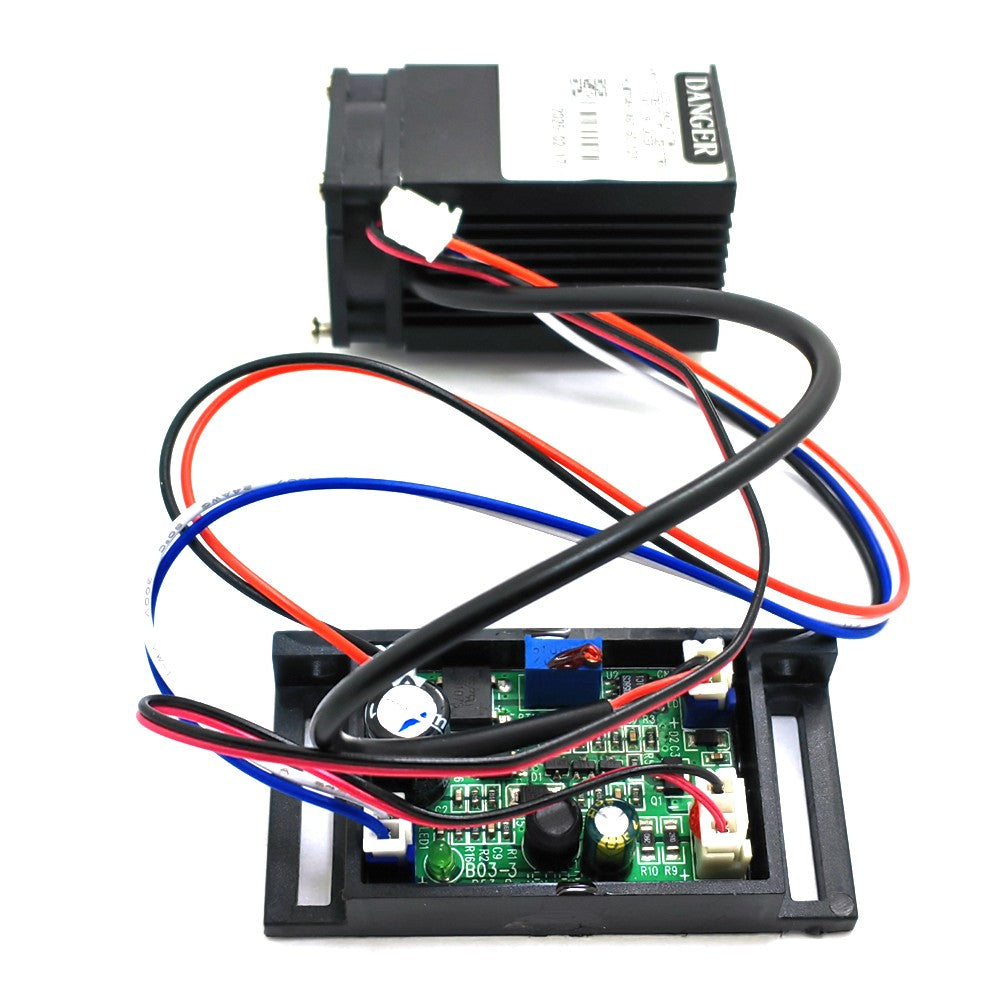 445nm 450nm 500mW Blue Laser Dot Module 12V+ TTL+ Fan Cooling-Working Long time