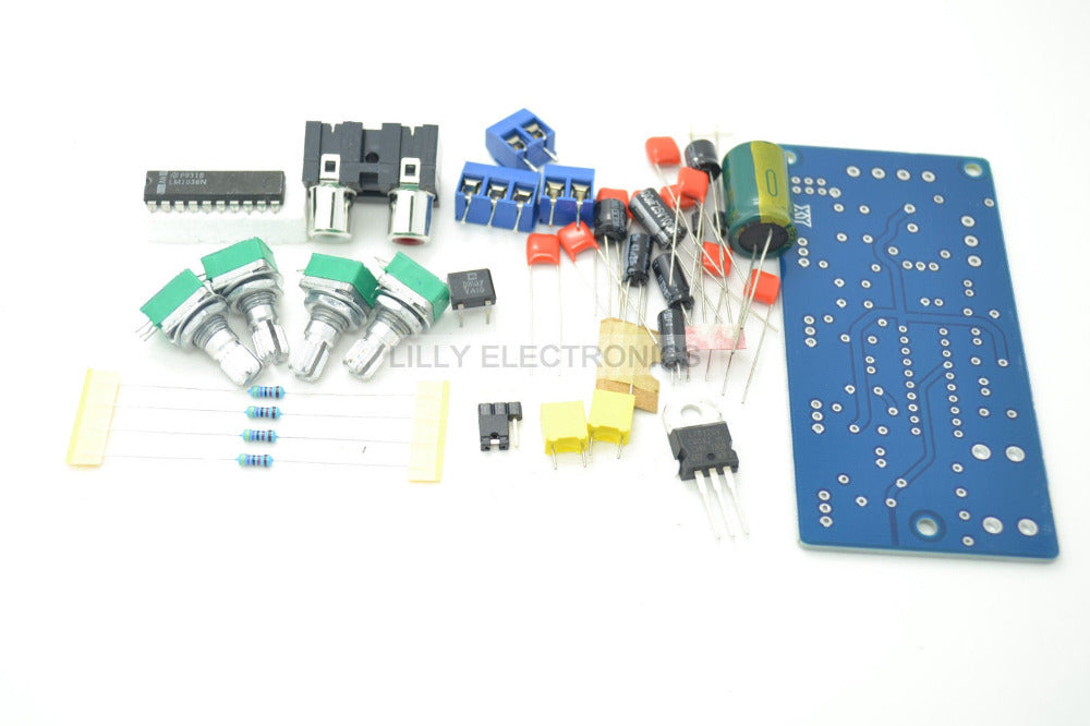 LM1036n Dual AC 10~12V or DC 12-15V Volume Control Kit 2-Channel For DIY