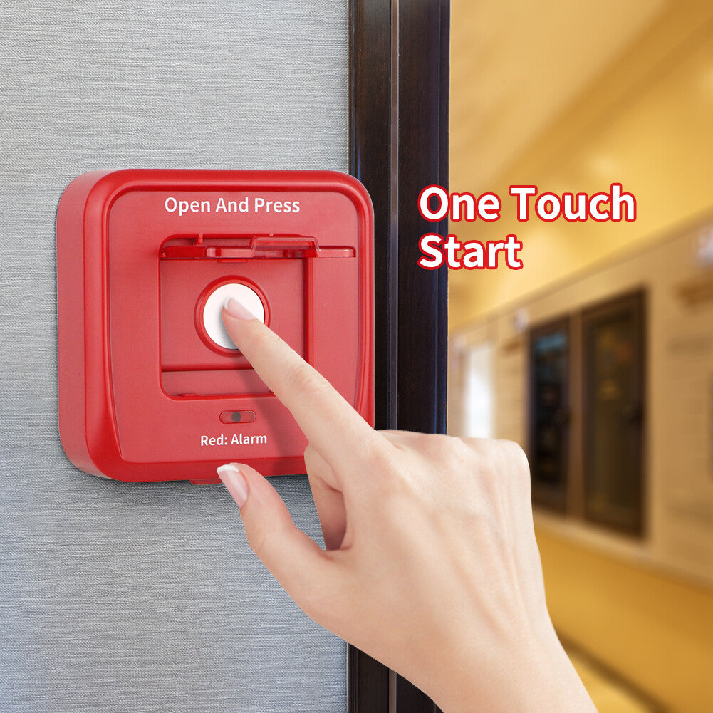 Wireless RF Fire Alarm Panel Wireless Audible and Visual Alarm Security System