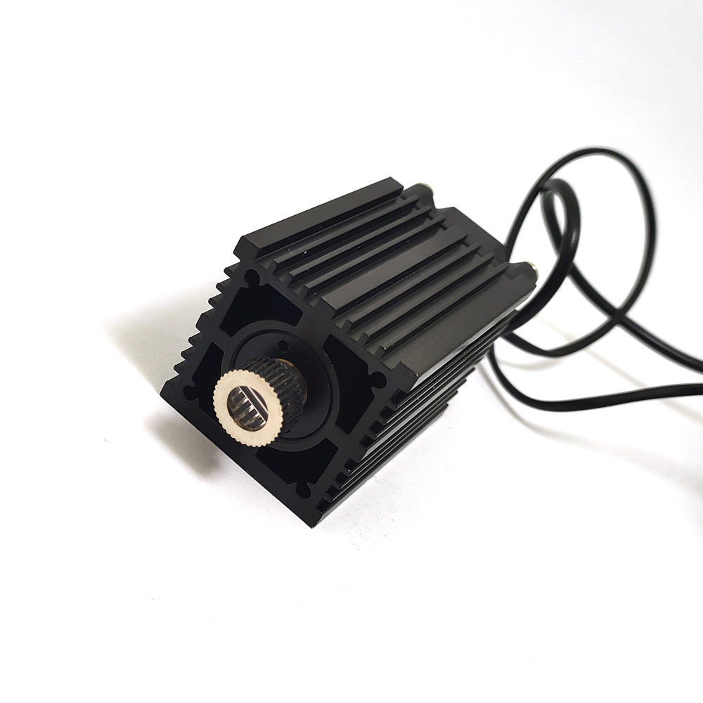 450nm 2W Cross Laser Module Focusable with Driver Cooling Fan TTL 12V Adapter