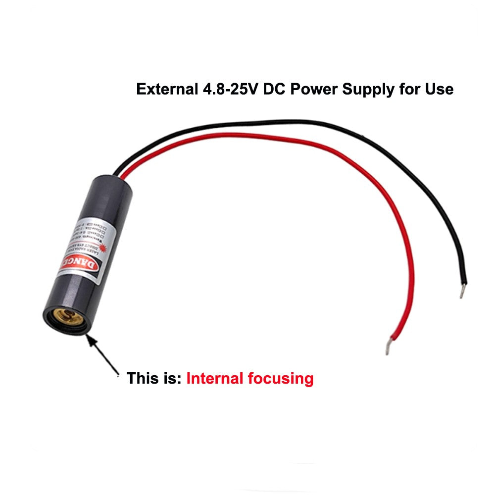 12V-24V 16X60mm 532nm 10mW 20mW 30mW 50mW 80mW Green Adjustable Dot Laser Module
