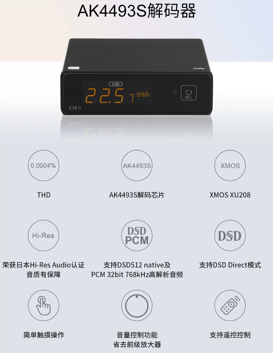 Audio Decoder USB Fever DAC HiFi Dual AK4493S XU208 Subcard Hard Decoding DSD512