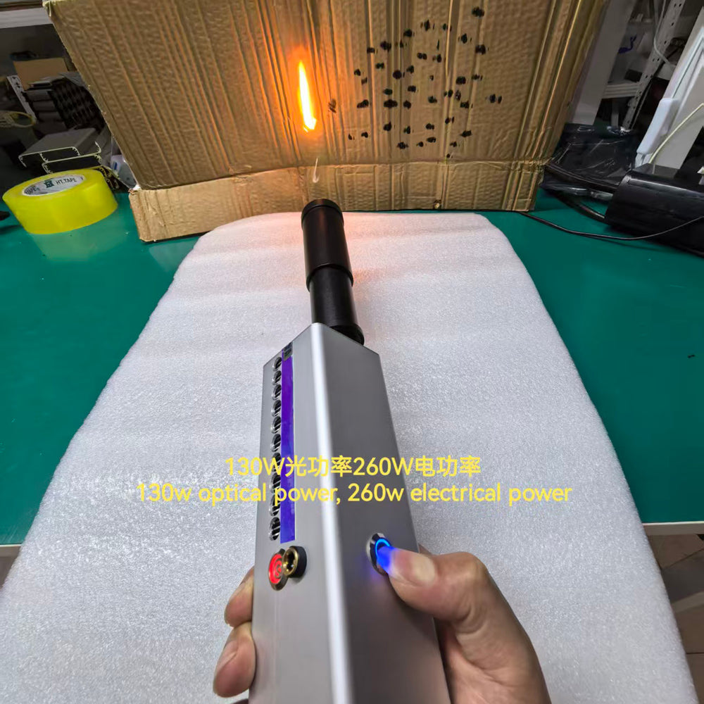 130W Handheld Laser Igniter, High‑Power Laser Pump Source with 20X Lens