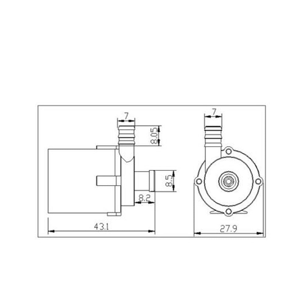 12V Mini DC Brushless Water Pump Computer Submersible Pump